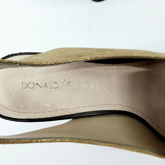 Donald Pliner Posy Slingback Stacked Heel Pumps - Picture 4 of 5